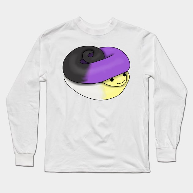 Nonbinary Snake Long Sleeve T-Shirt by Becky-Marie